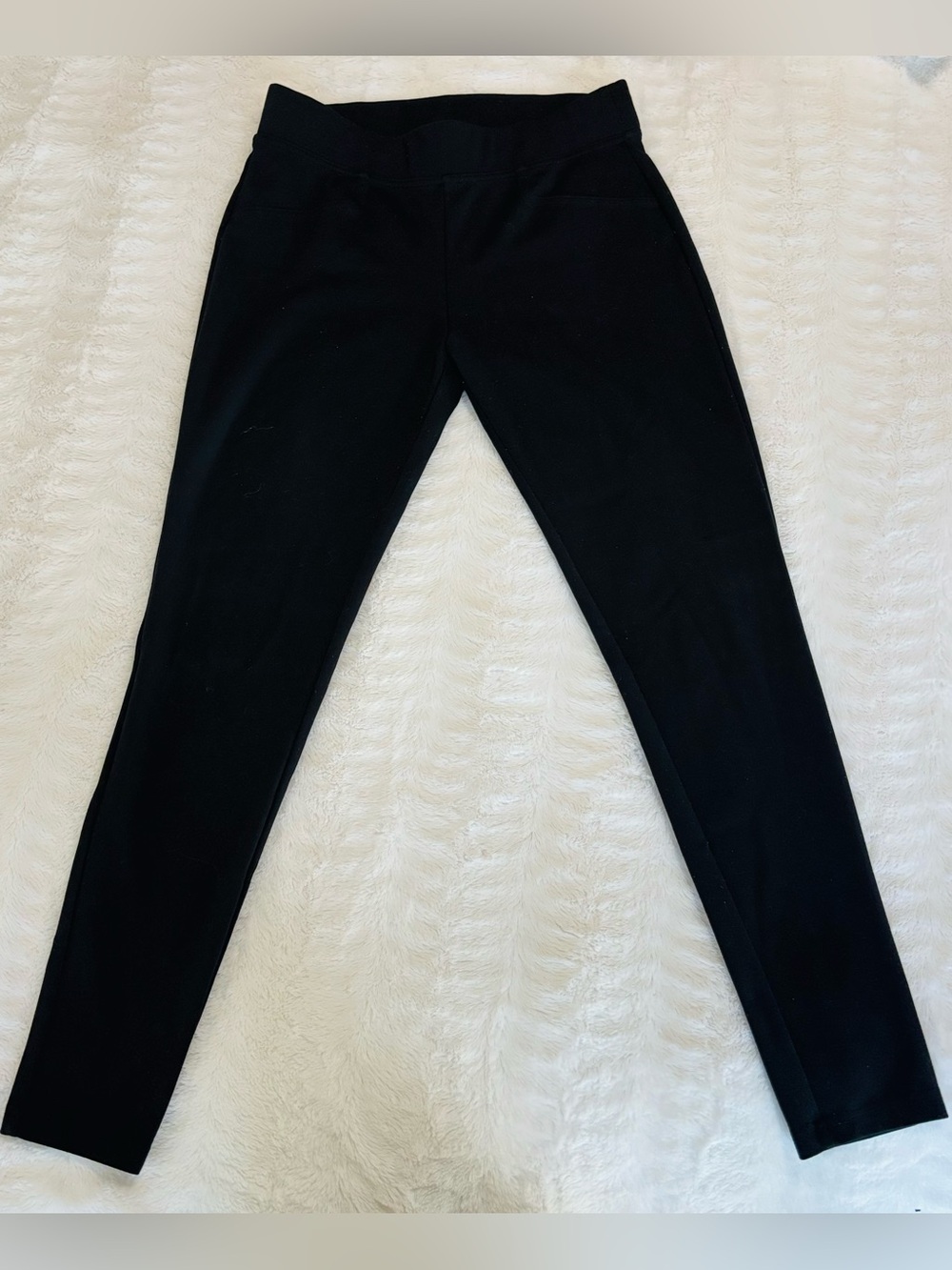 Simply Vera Vera Wang Black Ponte Stretch Pants